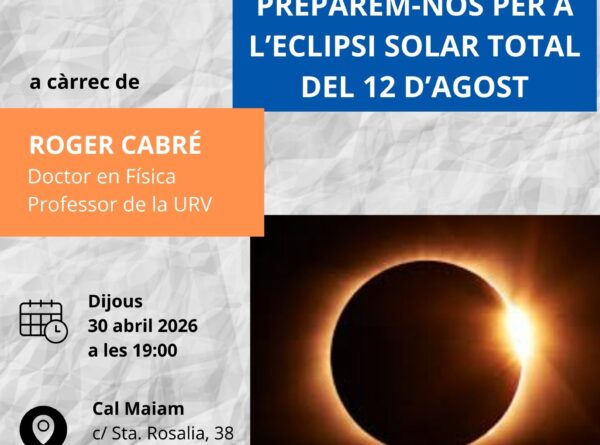 Conferència "Preparem-nos per a l'eclipsi solar total del 12 d'agost"