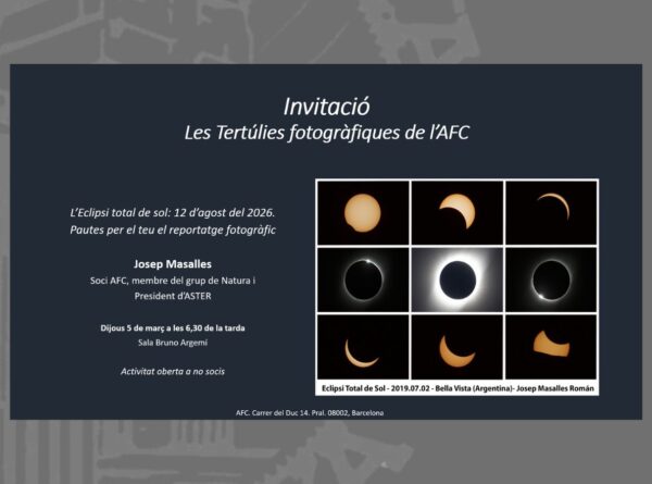 The total solar eclipse of August 12, 2026. Guidelines for your photo report