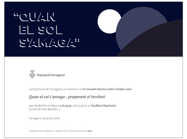 2a Jornada tècnica 'Quan el sol s'amaga'
