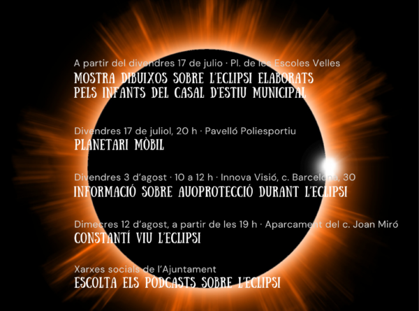 Informació sobre autoprotecció durant l'Eclipsi